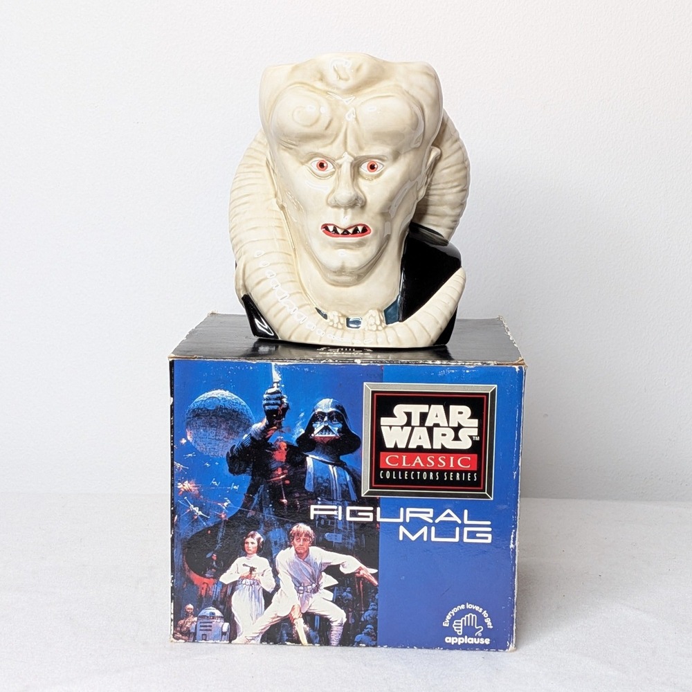 NIB Star Wars Classic Collectors Series Bib Fortuna Figural Mug Applause 1996